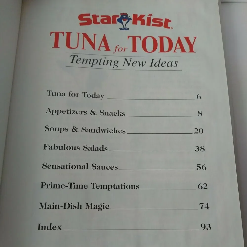 Tuna for Today : Tempting New Ideas by‎ StarKist Seafood Company Staff 1997 HC